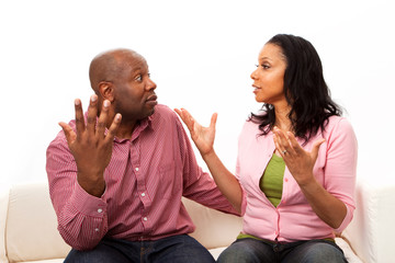 Loving smiling man and woman hugging.