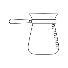 coffee strainer icon over white background vector illustration