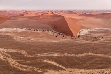 desert dunes, Sossusvlei, Namibia