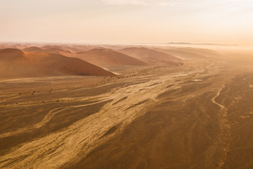 Fototapeta na wymiar desert dunes, dry river beds, Sossusvlei, Namibia