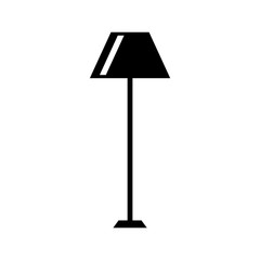 floor lamp light electric furniture decoration vector illustration