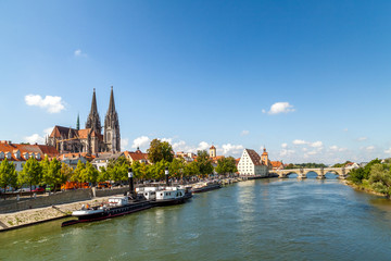 Blick auf den Dom, Regensburg 
