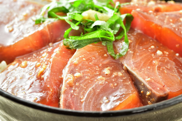 ハマチの漬け丼