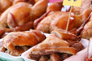 chicken at street food