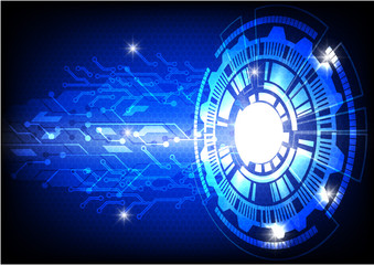 blue abstract vector background digital technology concept.