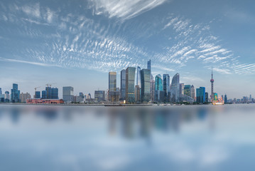 Fototapeta na wymiar shanghai cityscape and skyline