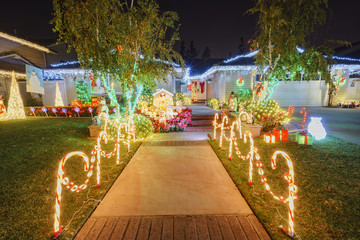 Beautiful christmas decoration at Brea Neighborhood