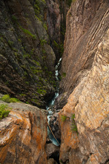 Birds Eye View of Stream in Ouray, Colorado 