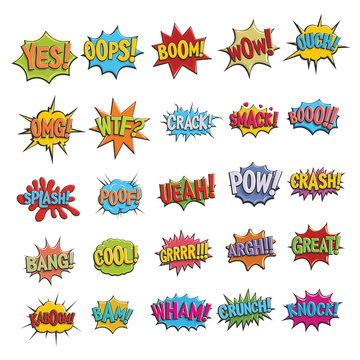 Comic bubble sound icon vector illustration for design and web isolated