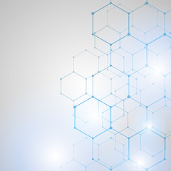 Abstract Technology hexagon background