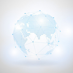 Obraz premium Future technology concept of global business-5