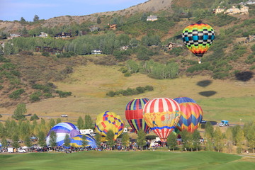Fototapeta premium Snowmass, Colorado, Balloon Festival