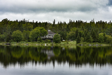 Fototapeta premium House on the lake,Queensland, Nova Scotia