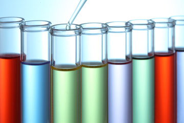 実験イメージ/カラフルな試験管