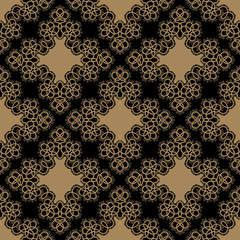 Elegant seamless lace pattern. Openwork background. Vector Illustration