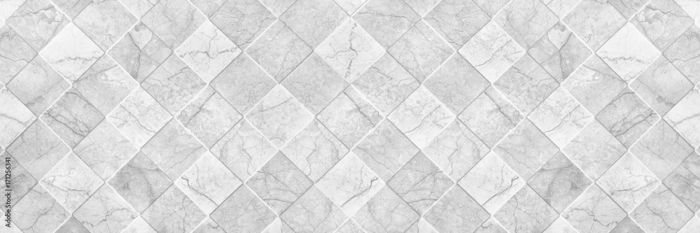 Poster horizontal elegant white ceramic tile texture for pattern and background