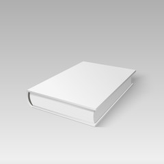 Blank cover book for your design in perspective view. Vector