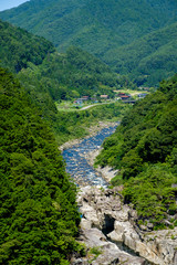 Fototapeta na wymiar 夏の木曽川