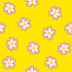 vector seamless summer floral pattern perfect for wedding invitation, greeting card, wrap paper, background, wallpaper, fabric or textile