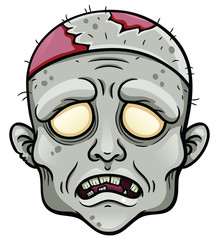 Cartoon zombie head