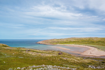 The Barents Sea Gulf on the Kola Peninsula