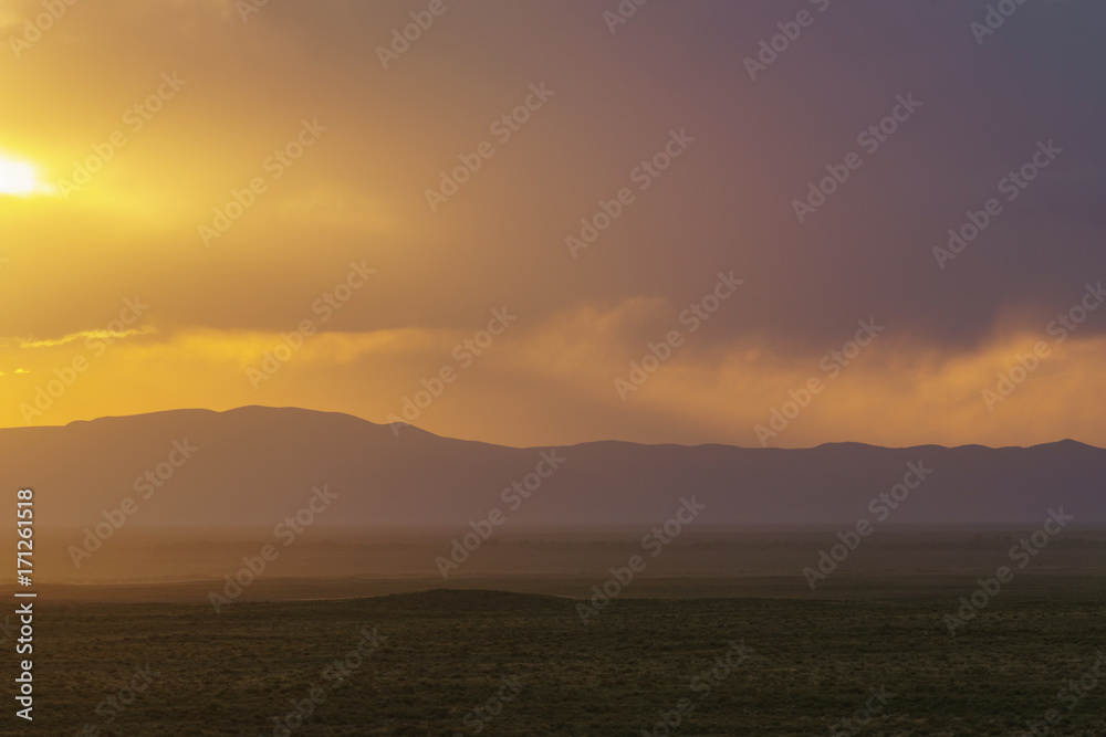 Wall mural Sunset at the Great Sand Dunes