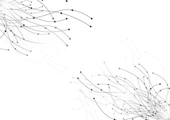 vector white background abstract technology communication data Science