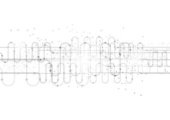 vector white background abstract technology communication data Science