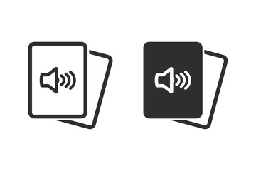 Audio book vector icon.