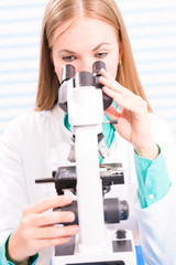 Fototapeta premium Nurse in the hospital laboratory