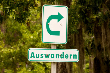 Schild 273 - Auswandern