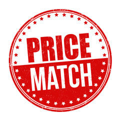 Price match sign or stamp