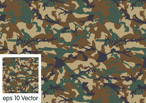Woodland camouflage pattern