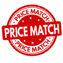 Price match sign or stamp