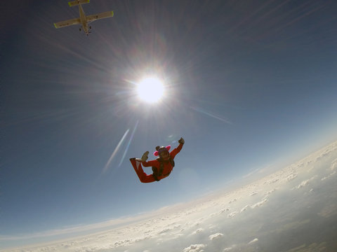&Uuml;ber den Wolken - Skydive