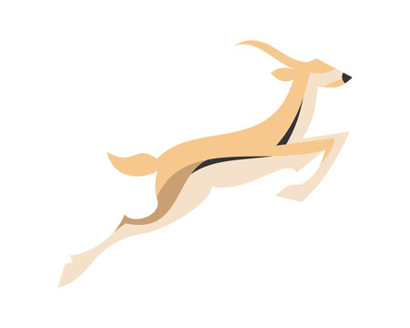 antelope goat animal safari zoo icon image vector