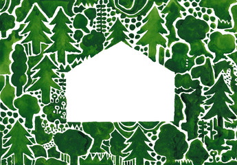 森の中の一軒家