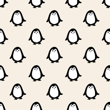 Seamless Penguin Pattern