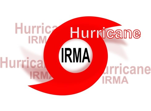 Hurricane Irma, red icon