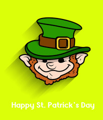 Leprechaun Elf Character Face Expression