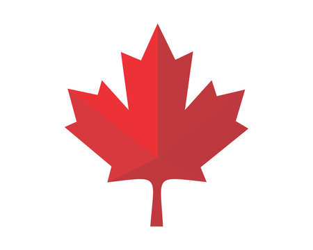 red canada maple leaf icon image vector
