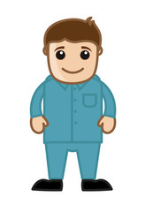 Man in Taxi Driver Dress