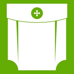 Pocket design icon green