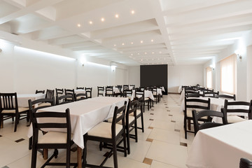 Interior of a hotel restaurant