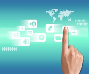 Business media concept.