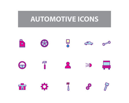Automotive Vector Icons