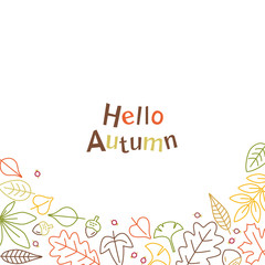 背景イラスト　秋の植物