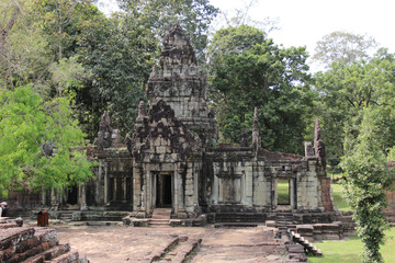 The ruins of an old temple in Cambodia