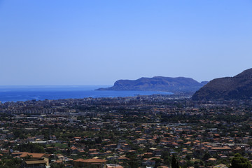 Palermo vista dall'alto Monreale