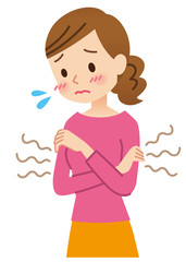 体臭を気にする女性